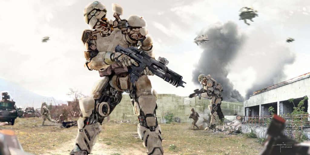 Concept art created for Titanfall.