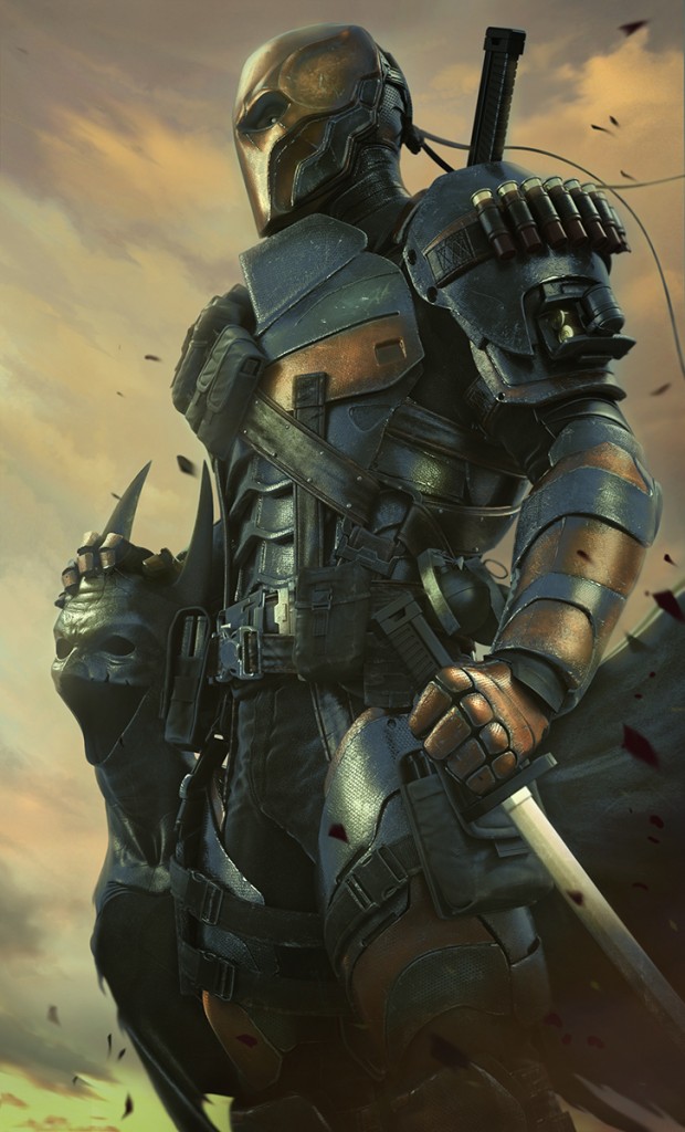 Deathstroke from Blur Studio's cinematic for Batman: Arkham Origins, developed by Warner Bros. Games Montréal.