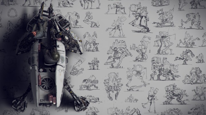 Bullfrog: artwork created for Design Studio Press's recent book Nuthin' But Mech 2.