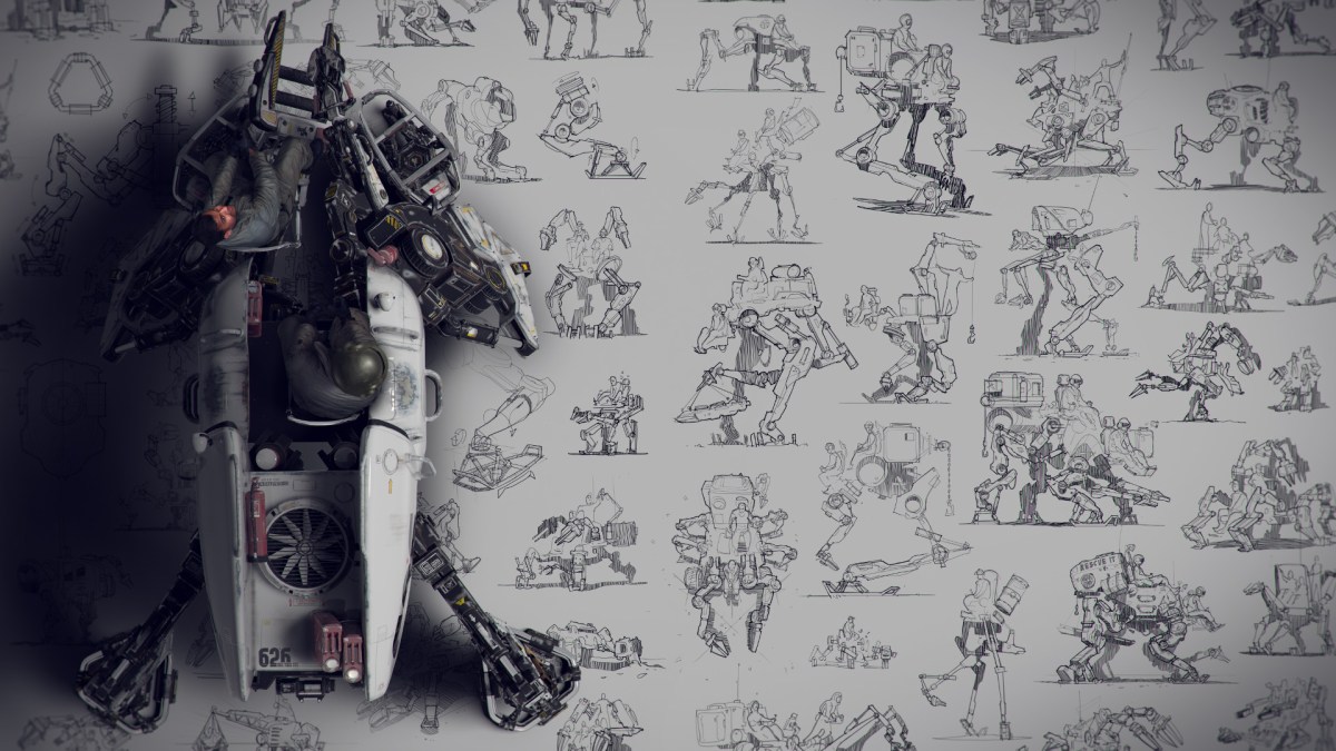 Bullfrog: artwork created for Design Studio Press's recent book Nuthin' But Mech 2.