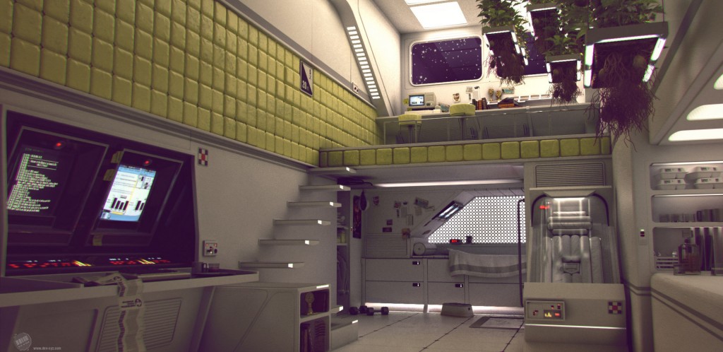 Retro Sci-Fi: an image created for last year's Gnomon Master Classes. Spot the Easter eggs!