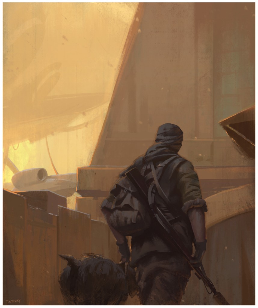 A Boy and his Dog: a personal art work.