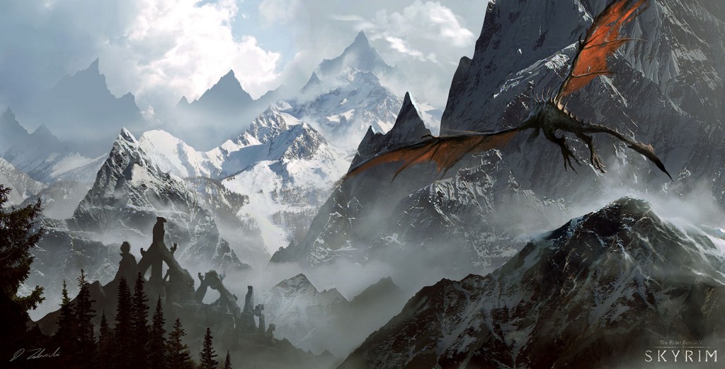 Skyrim: a personal art work. Fan art inspired by the game.