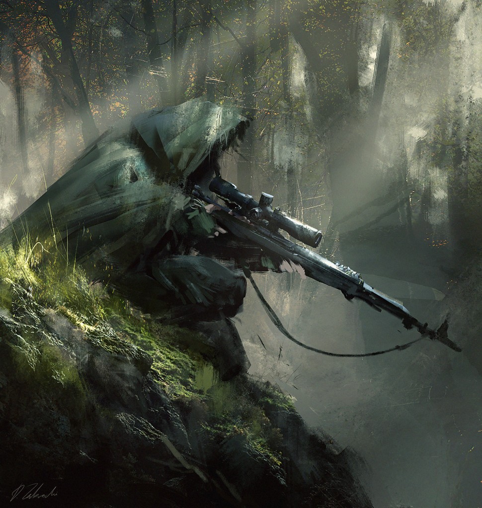 Sniper Ambush: a personal art work.
