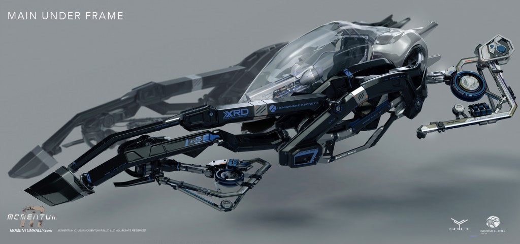 Concept art for Momentum, Gadget-Bot's own live-action sci-fi drama.