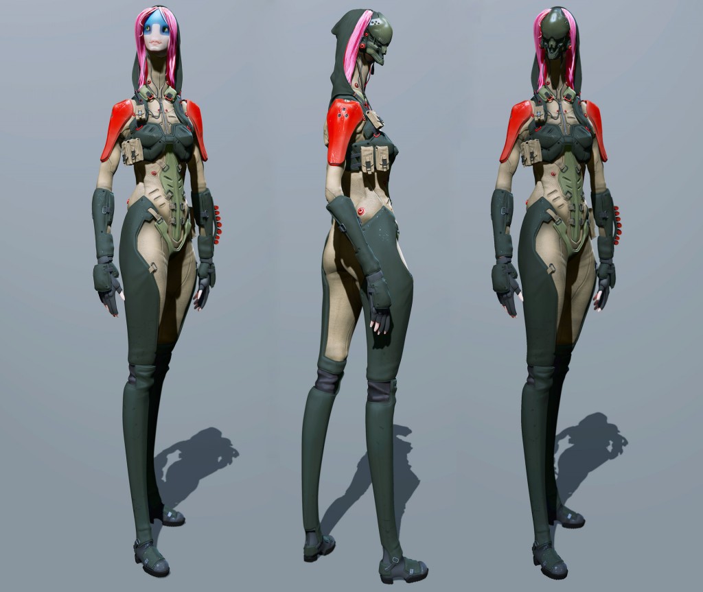 Leona: a character created for the cover of 3D Artist magazine.