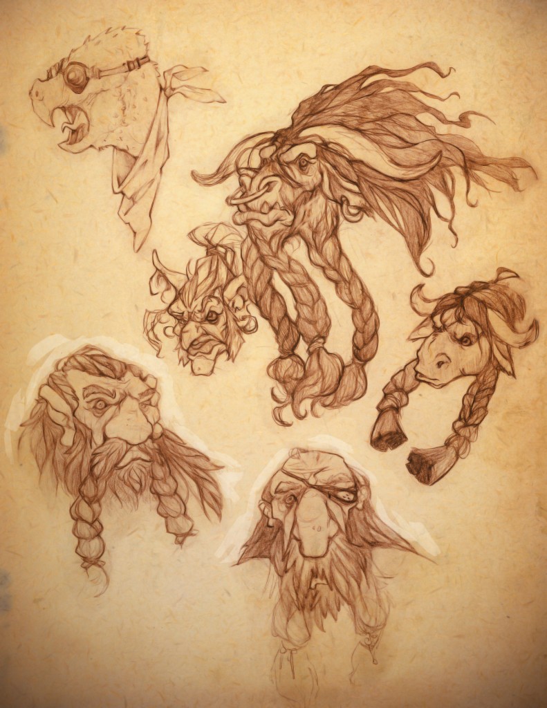 A page from Kurt's sketchbook.