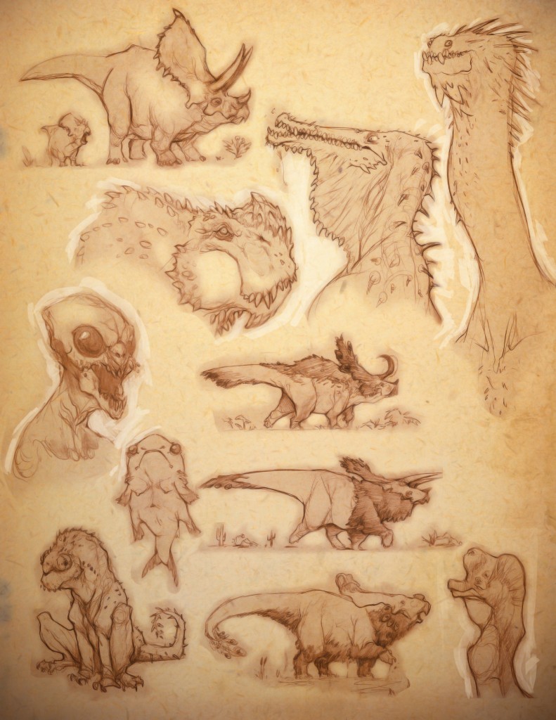 A page from Kurt's sketchbook.