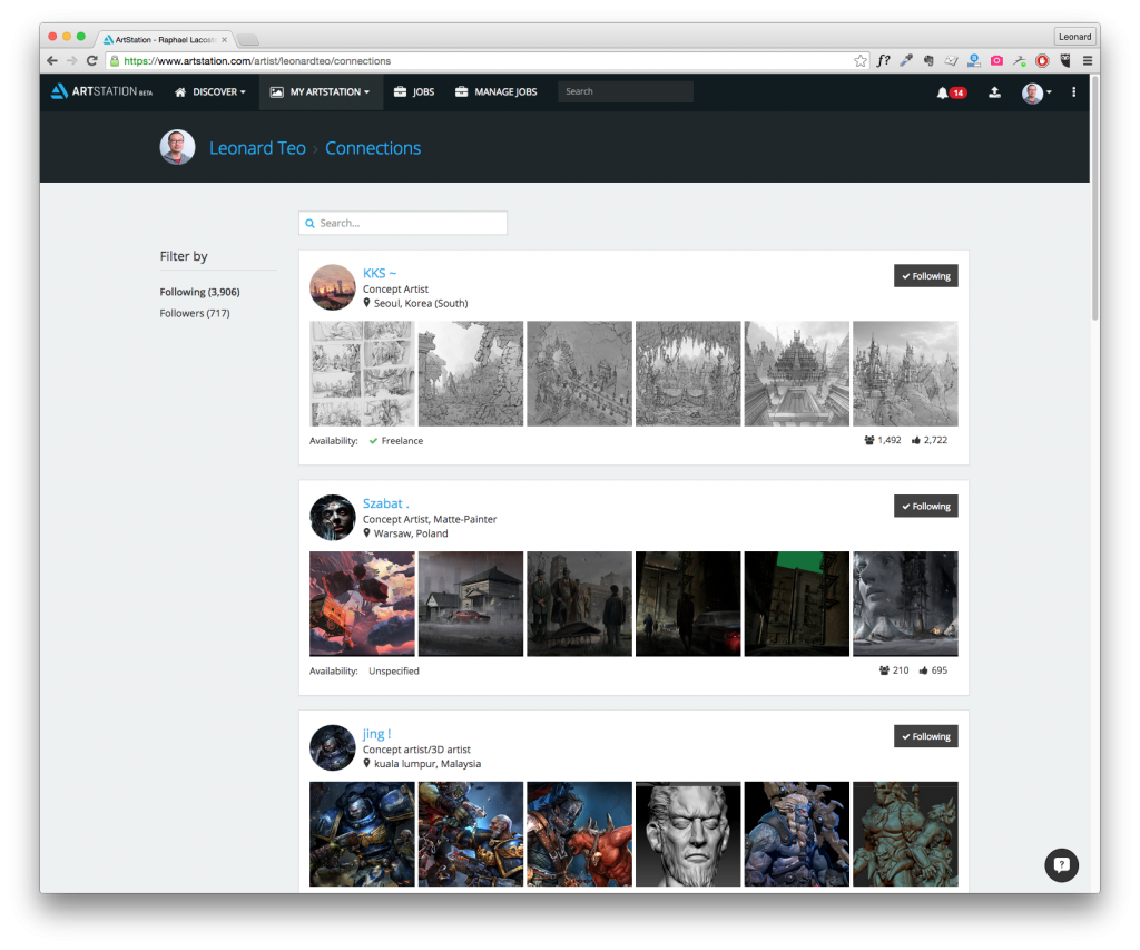 View and manage your Connections.