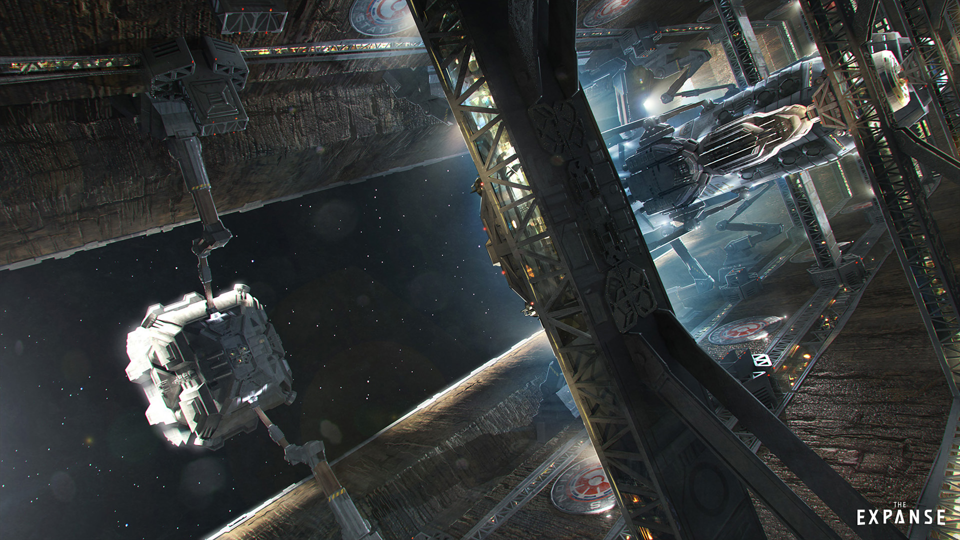 The docks on Ceres.