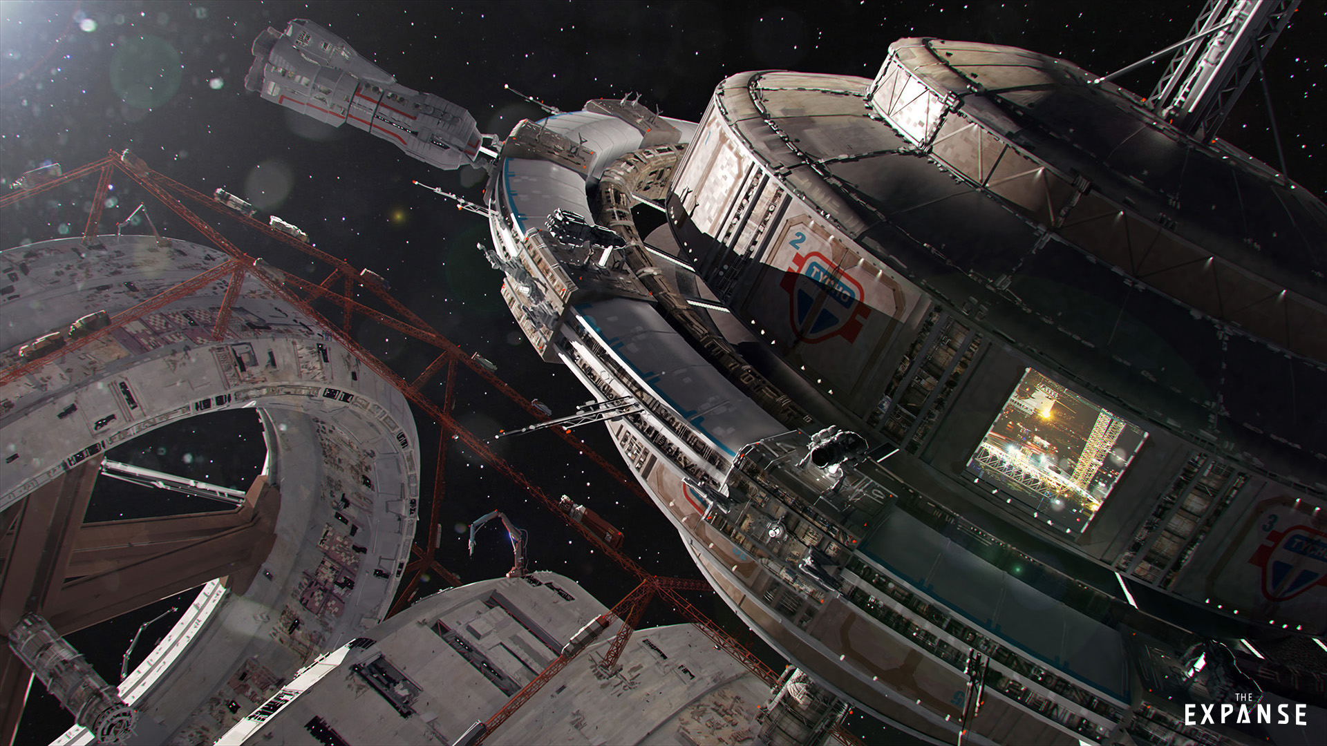 Tycho Station: a vast mobile construction platform.