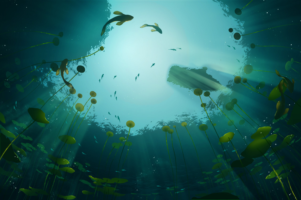 Honorable Mention, Beneath the Waves: Keyframe Concept Art