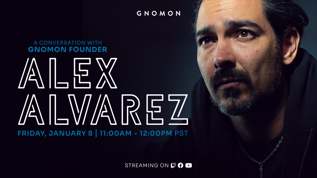 A banner image of Alex Alvarez