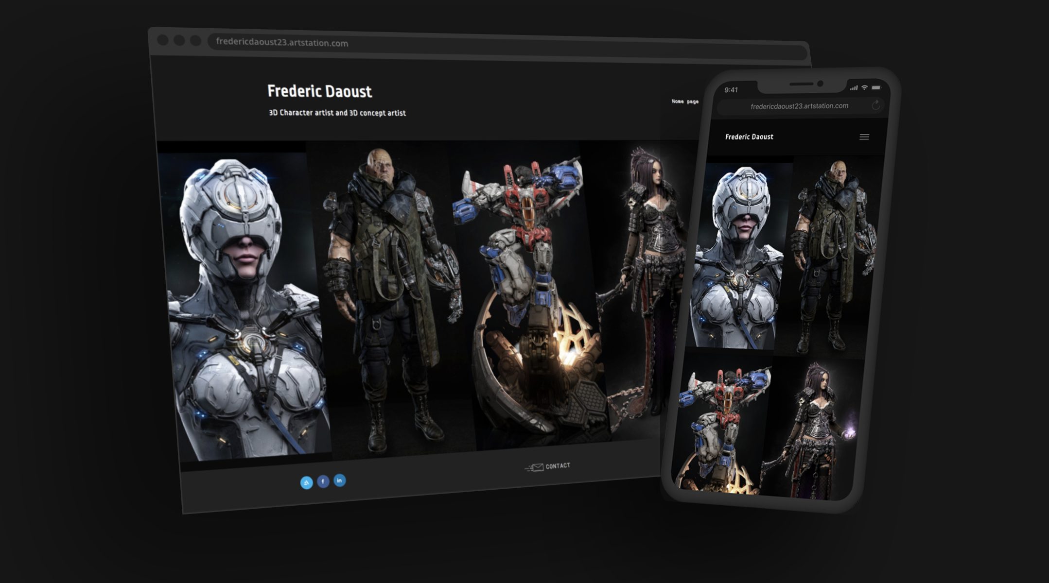 Frederic Daoust's portfolio website