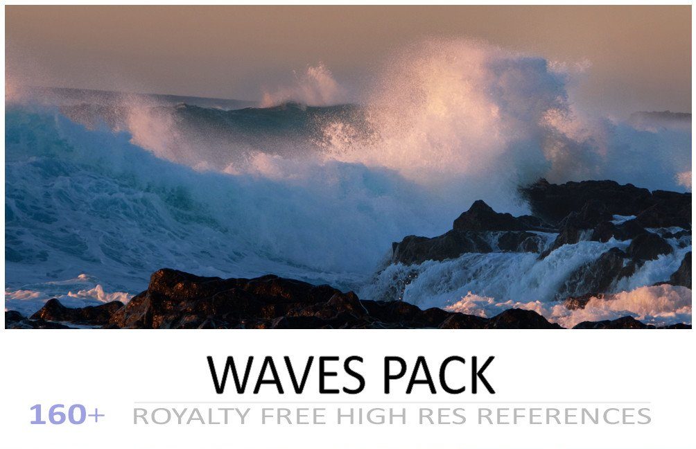 title card for the waves pack