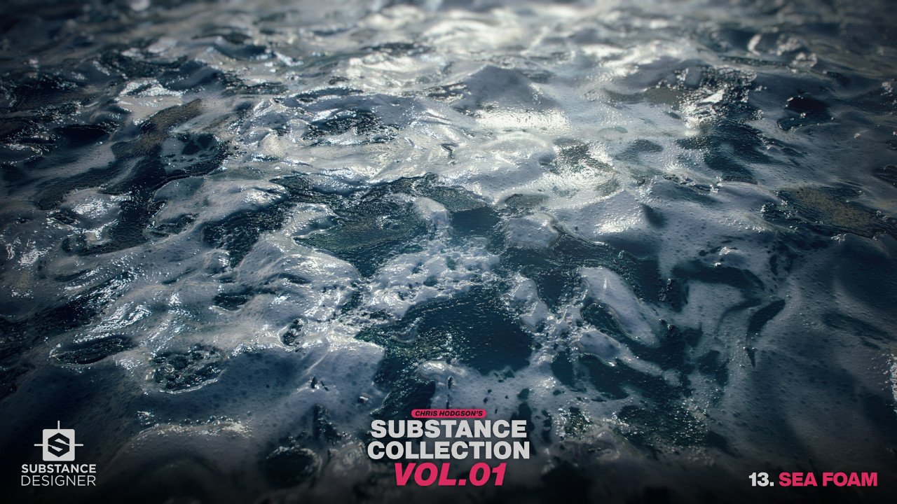 shot of foamy sea surface