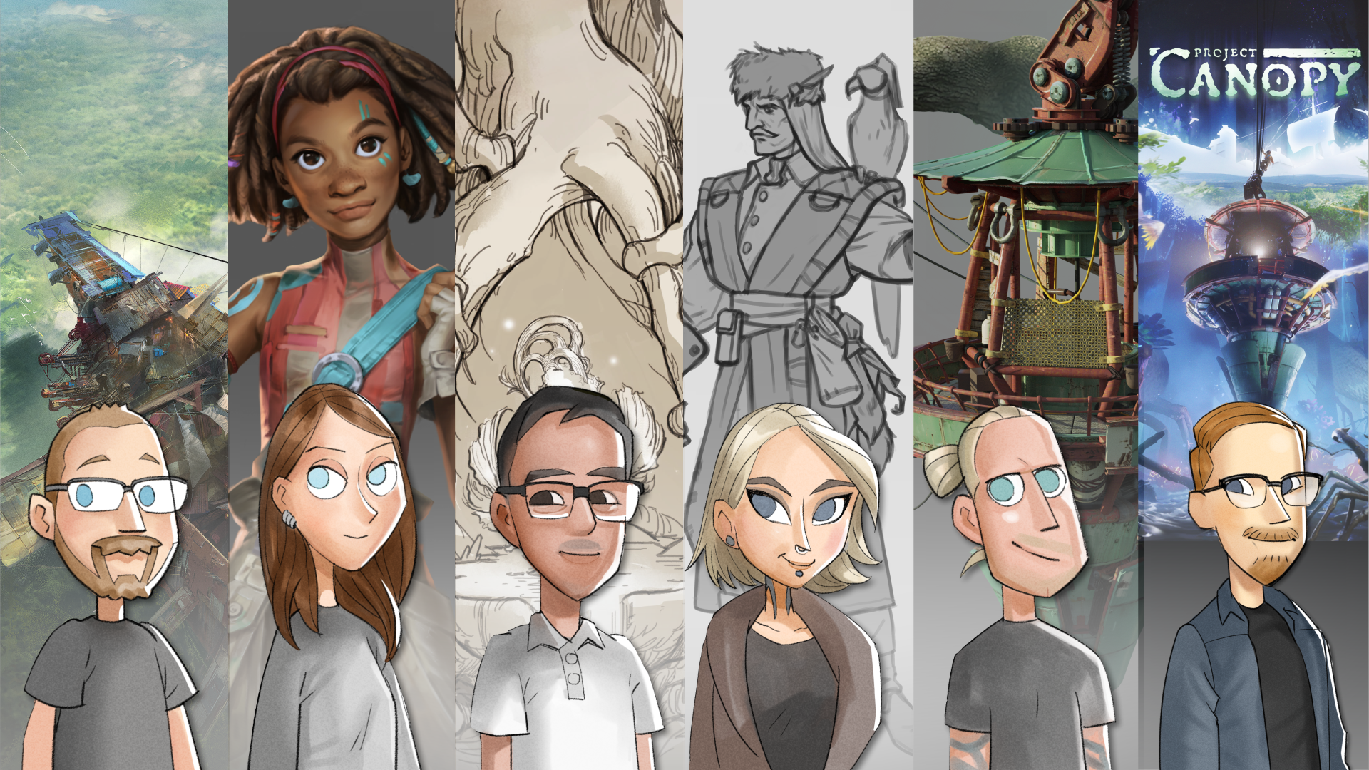Banner with the StudioQuest instructor avatars
