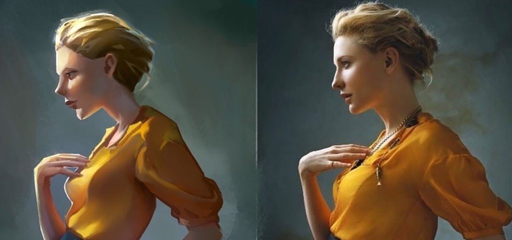 Digital portrait illustration