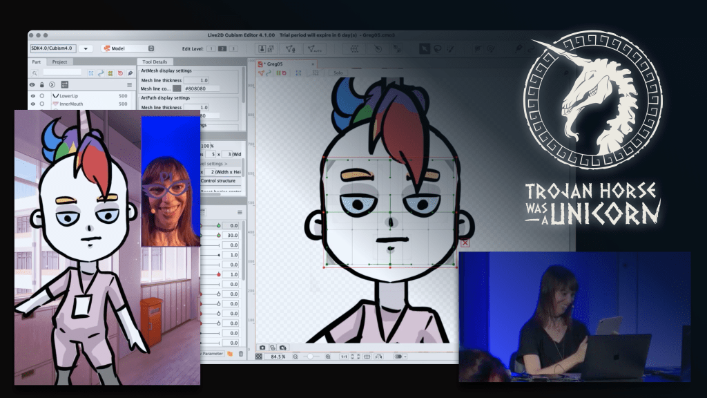 Thumbnail showing Sally Slade using an AR filter