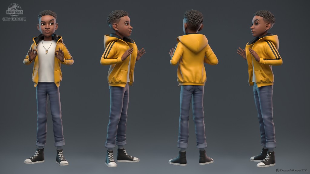 Character design by Tyler Bolyard for Jurassic World: Camp Cretaceous
