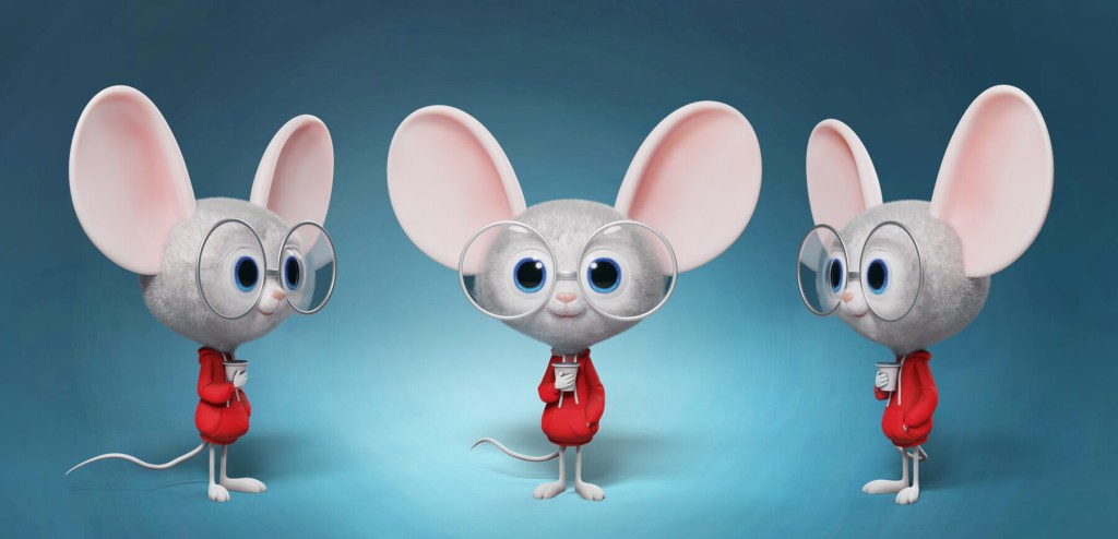 Thumbnail showing a 3d mouse character holding a coffee